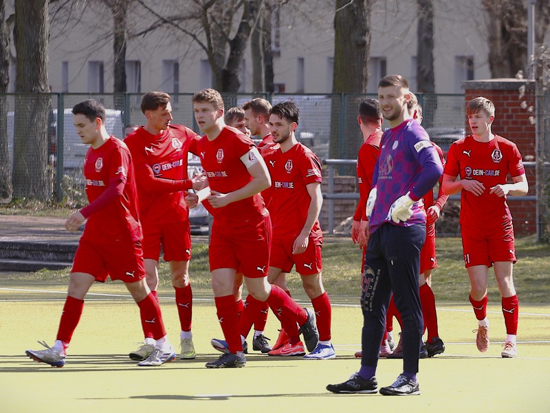 Jubel nach F&uuml;hrungstreffer f&uuml;r Wismar